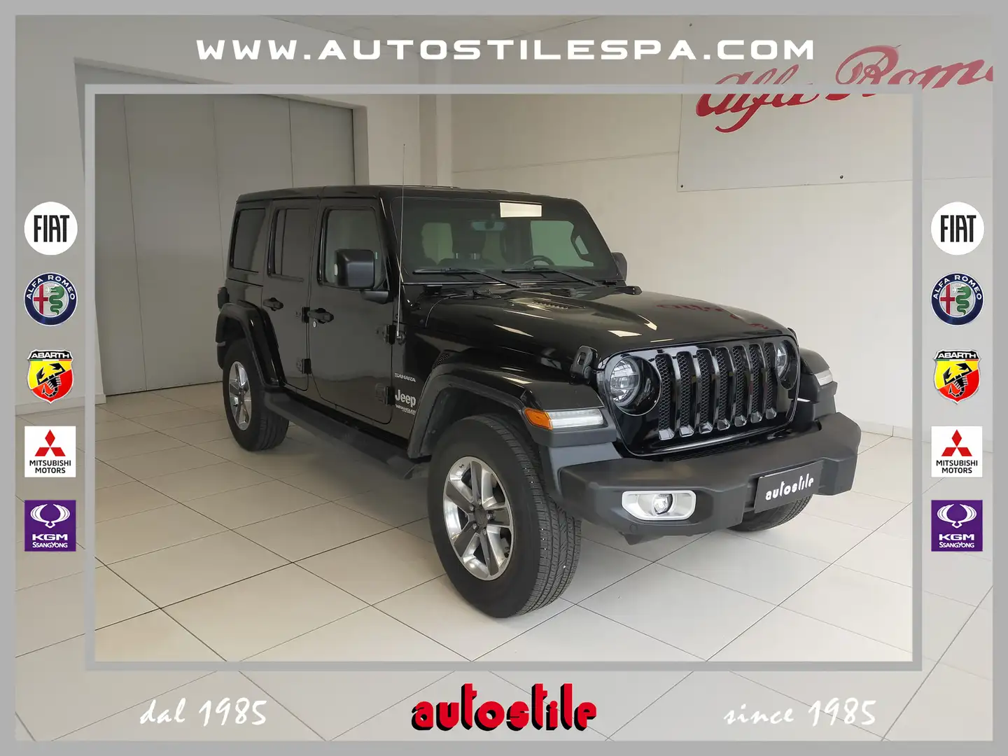 Jeep Wrangler Unlimited 2.2 Mjt II Sahara Schwarz - 1