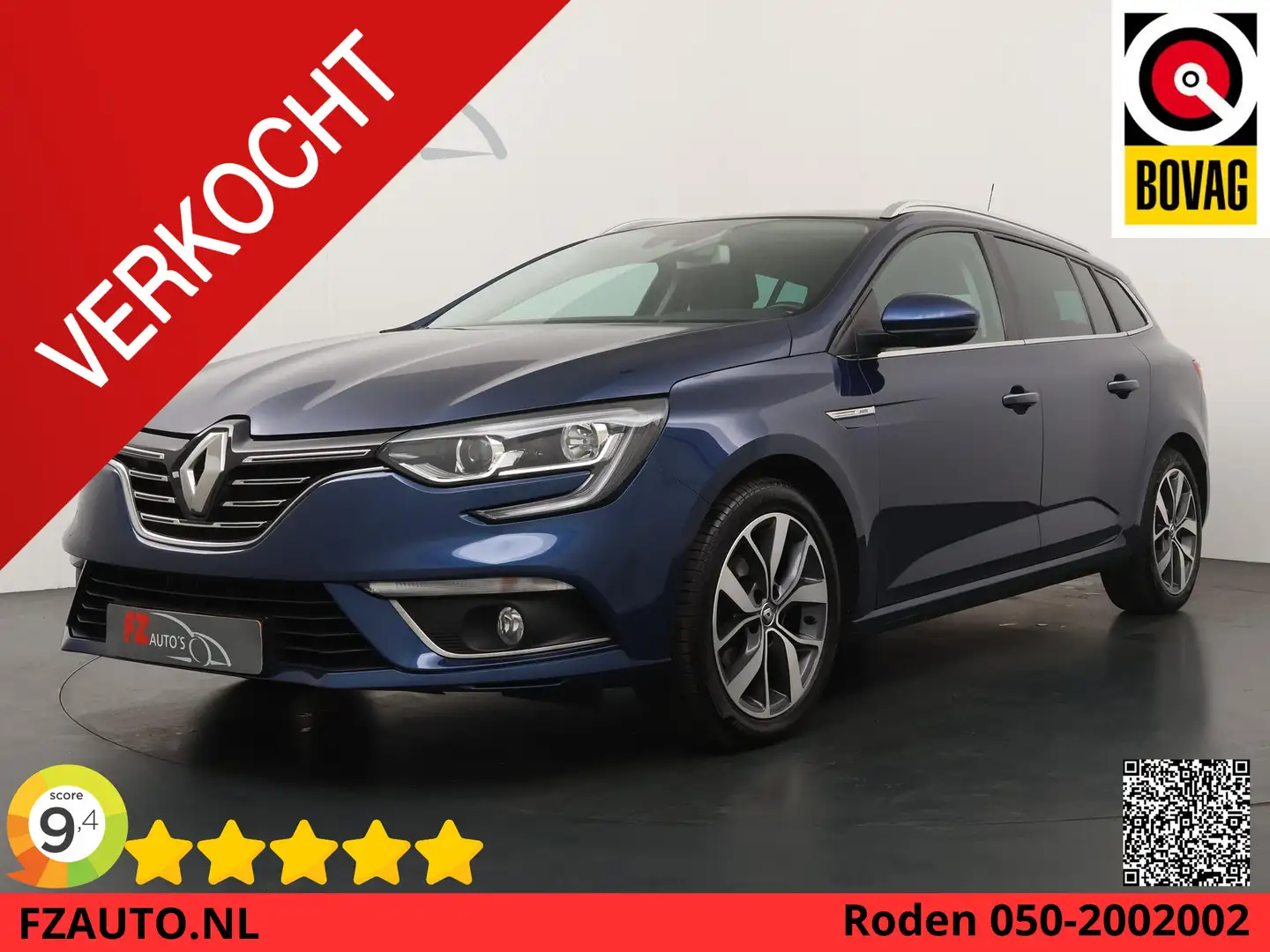Renault Megane Estate 1.2 TCe Bose - Parkeersensoren A - Trekhaak Bleu - 1