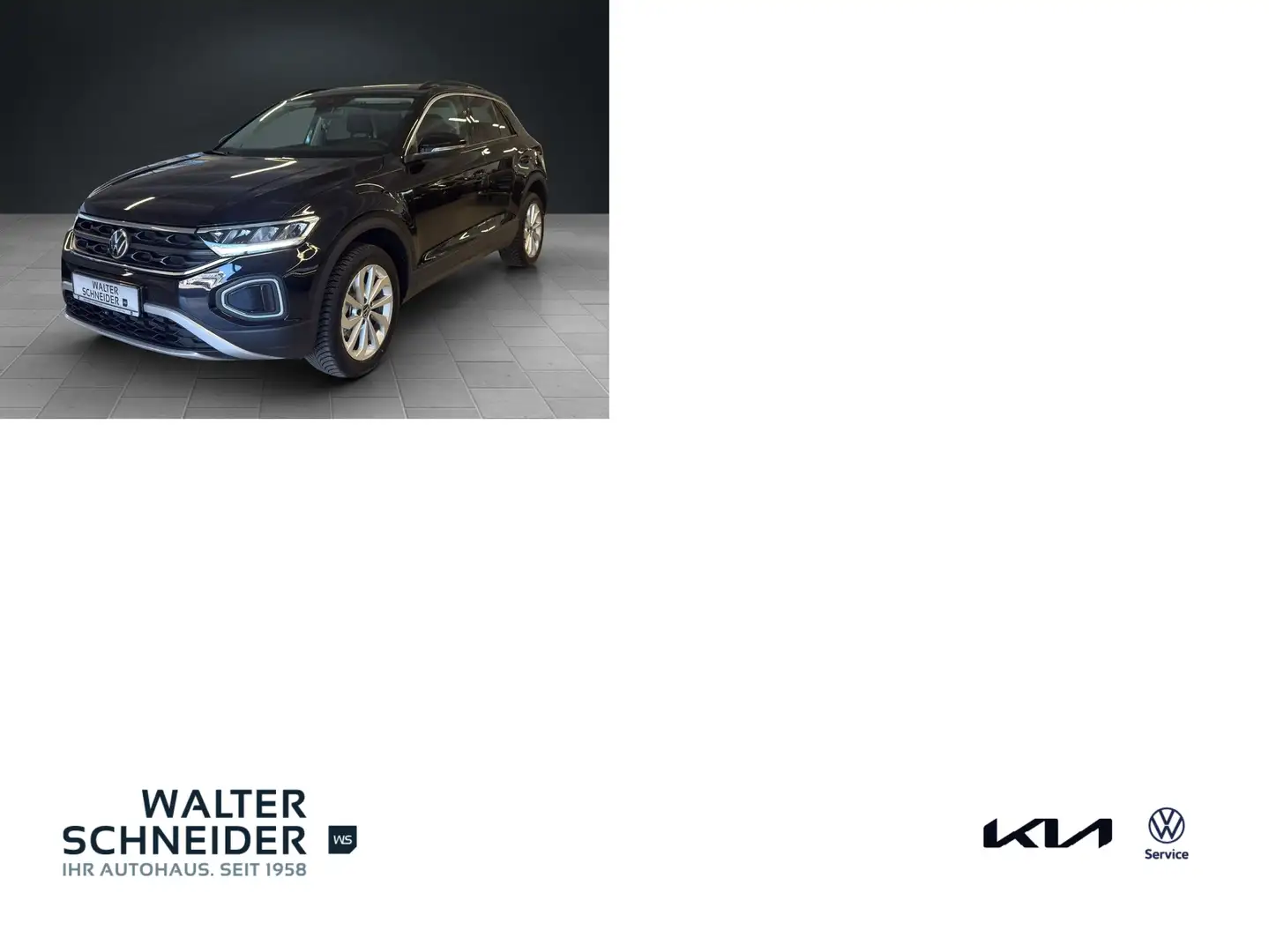 Volkswagen T-Roc 1.5 TSI DSG Life Navi LED SHZ PDC DAB+ Schwarz - 1