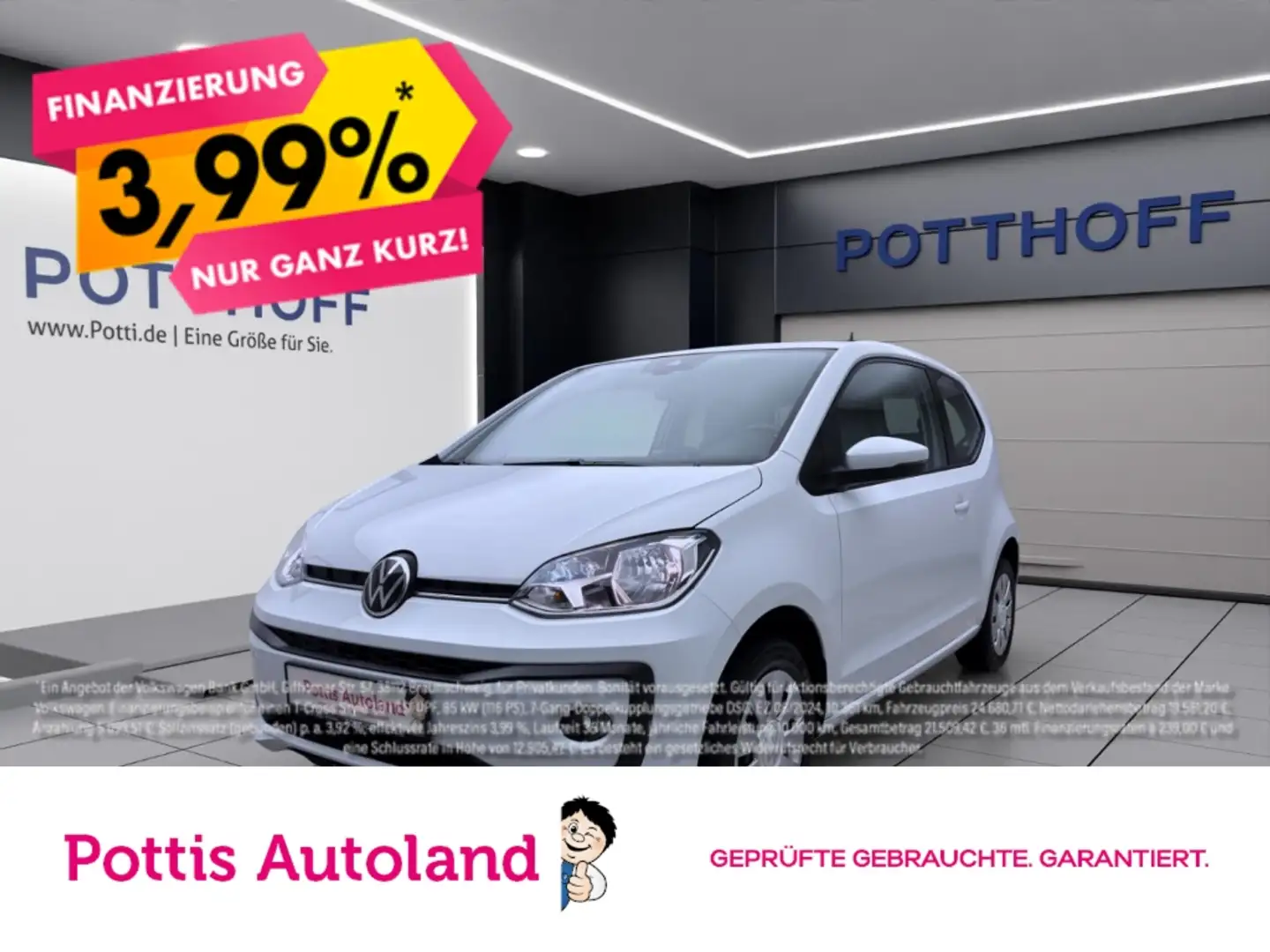 Volkswagen up! 1.0 MPI MOVE UP! KAMERA PDC SITZHZG KLIMA Weiß - 1