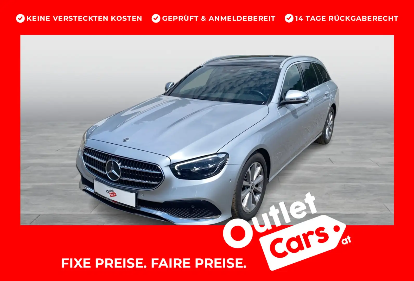 Mercedes-Benz E 200 200 d T Aut. Silber - 1