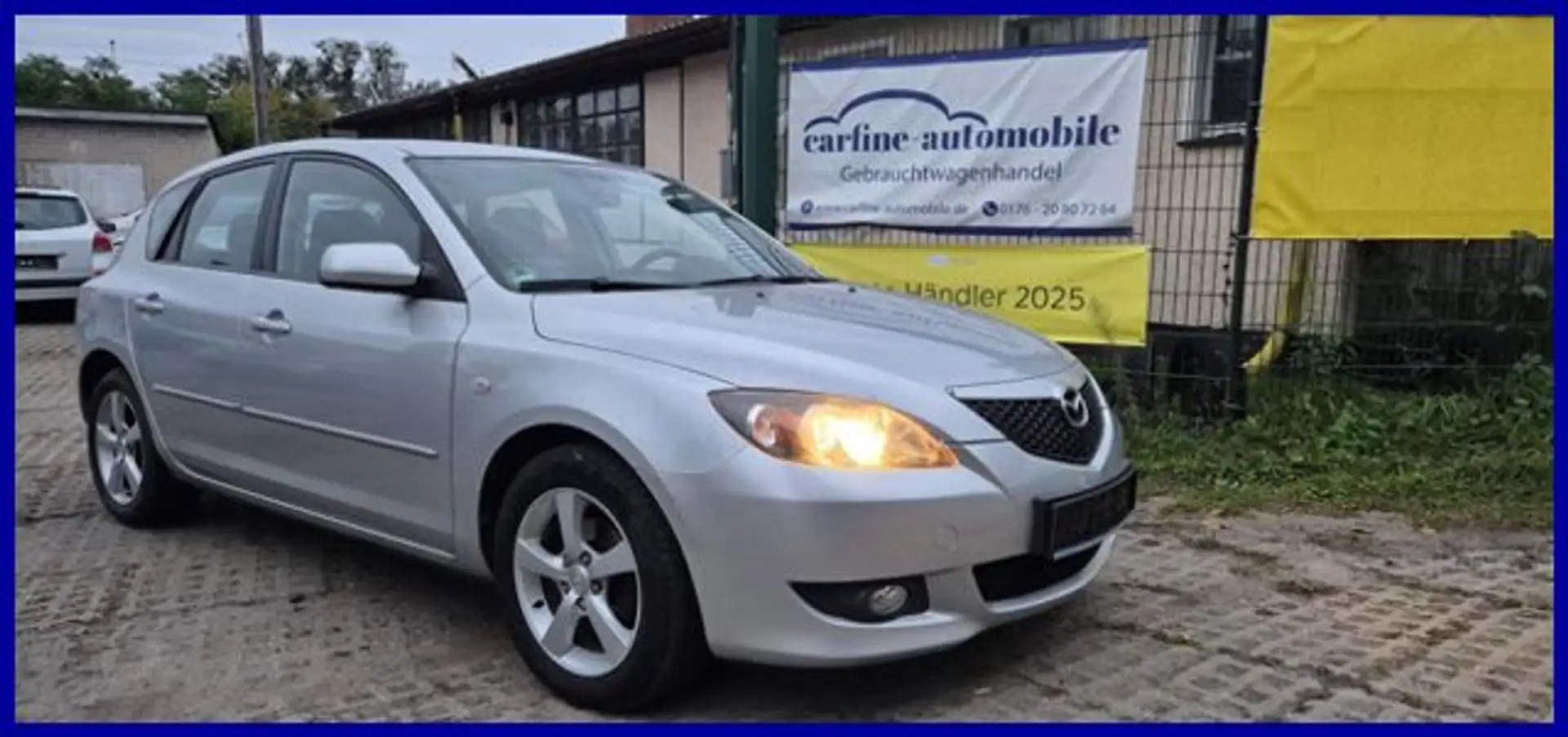 Mazda 3 1.6 Comfort 154TKM Klima AHK Alu HU:NEU Silber - 1