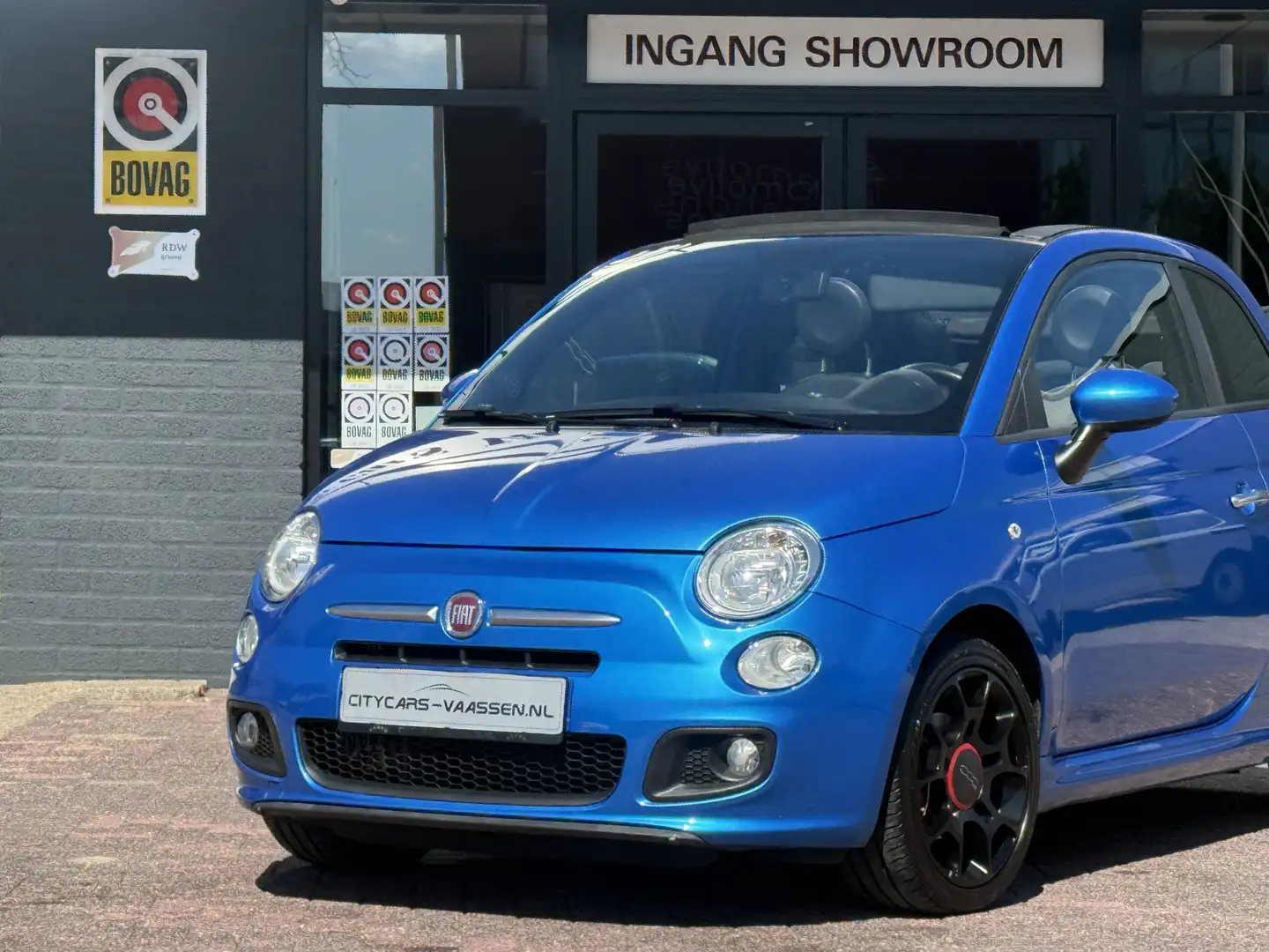 Fiat 500C 0.9 TwinAir Turbo S sport cabrio 105 pk climate ct Blau - 2