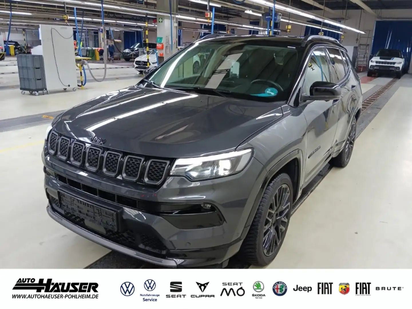Jeep Compass e-Hybrid MY23 ''S'' 1.5 T4 DCT MHEV LEDER EL. HECK Grigio - 1