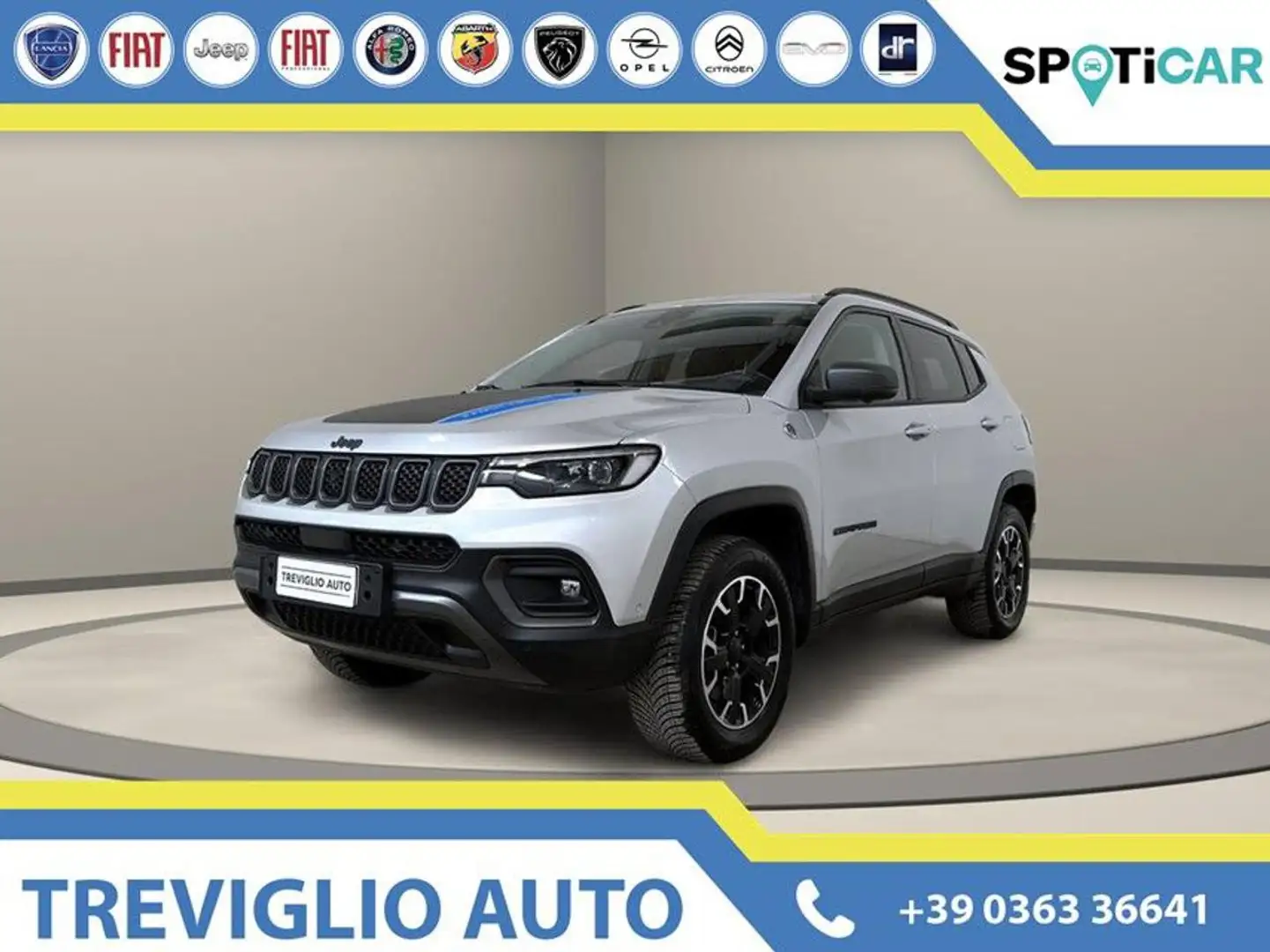 Jeep Compass 1.3 Turbo T4 240 CV PHEV AT6 4xe Trailhawk Grigio - 1