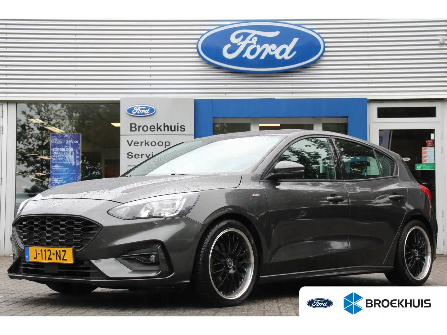 Ford Focus 1.0 EB Hybrid ST-Line NL-AUTO! | DEALER OH! | CAME Gris - 1
