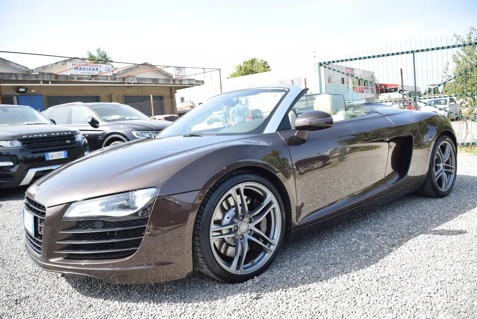 Audi R8 SPYDER CABRIO 4.2 V8 430CV AUTOM. QUATTRO KM REALI Braun - 1