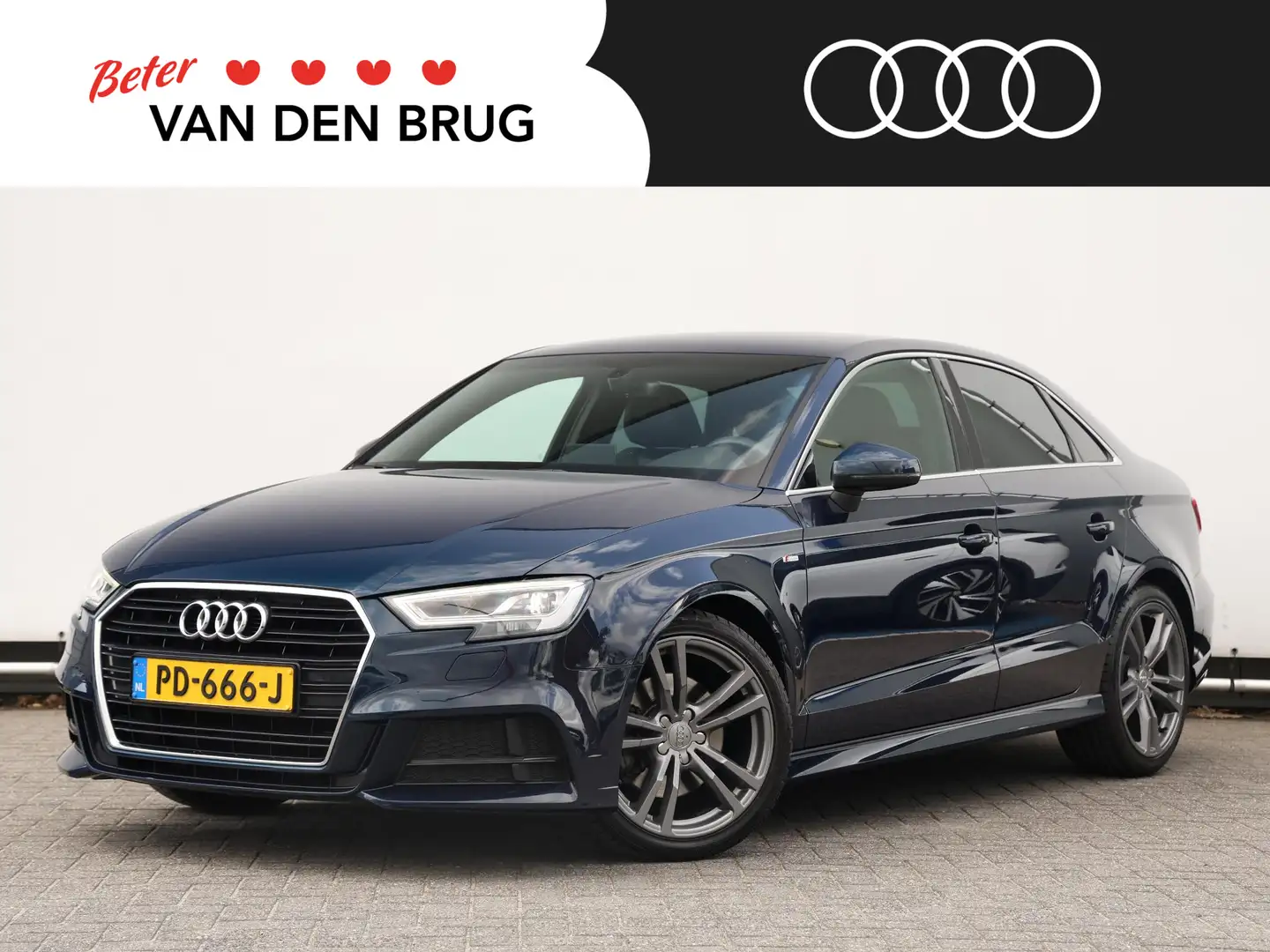 Audi A3 Limousine 2.0 TFSI Sport S Line Edition 190pk | S- Blauw - 1