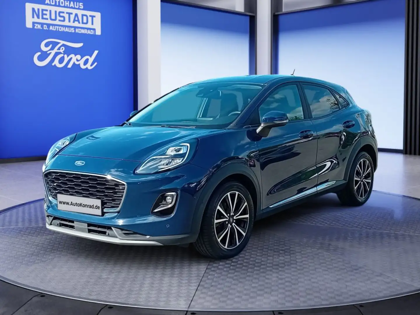 Ford Puma 1.0 MHEV TITANIUM *WinterPK*Kamera*AHK* Blauw - 1