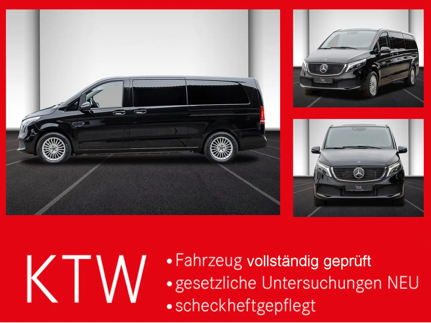 Mercedes-Benz EQV 300 Extralang,8Sitze,2xelektr.Schiebetür,LED Noir - 1