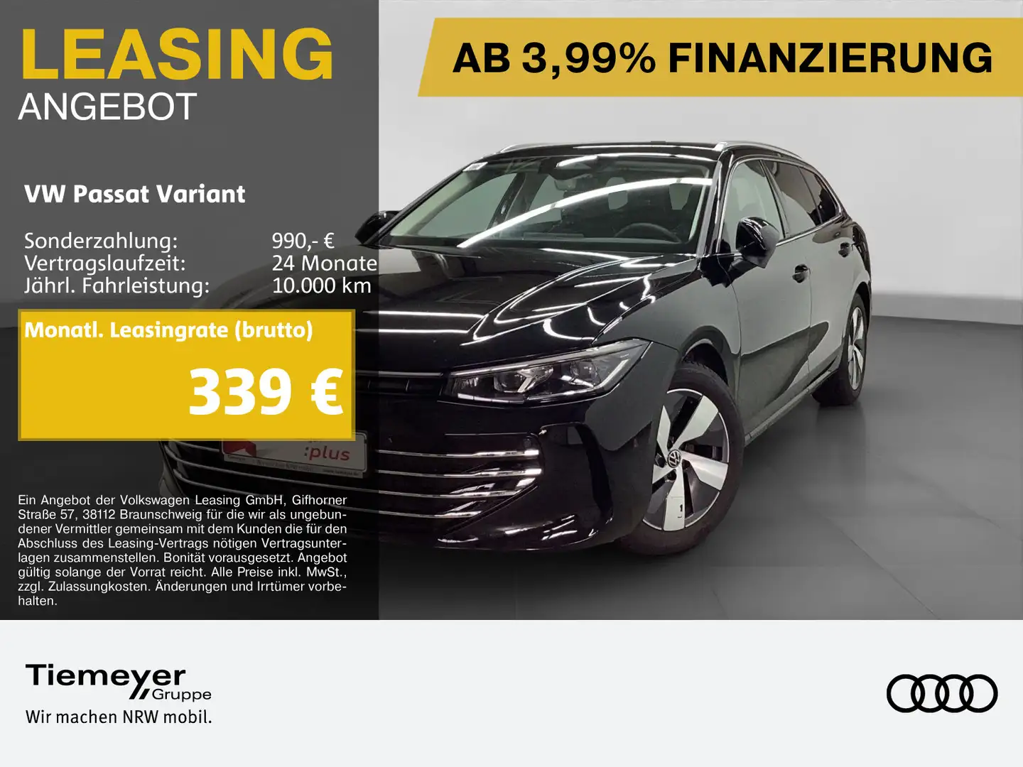 Volkswagen Passat Variant 2.0 TDI DSG ELEGANCE IQ.LIGHT AHK Schwarz - 1