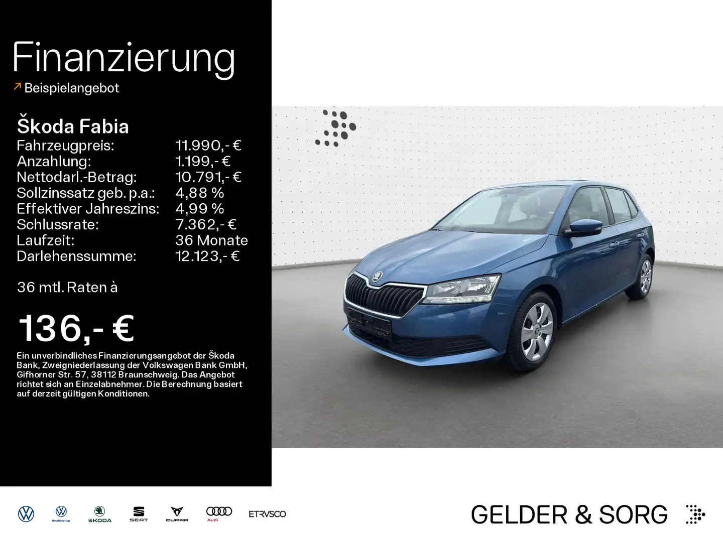 Skoda Fabia FABIA COOL PLUS 1.0 MPI SHZ*LED*DAB*KLIMA Bleu - 1
