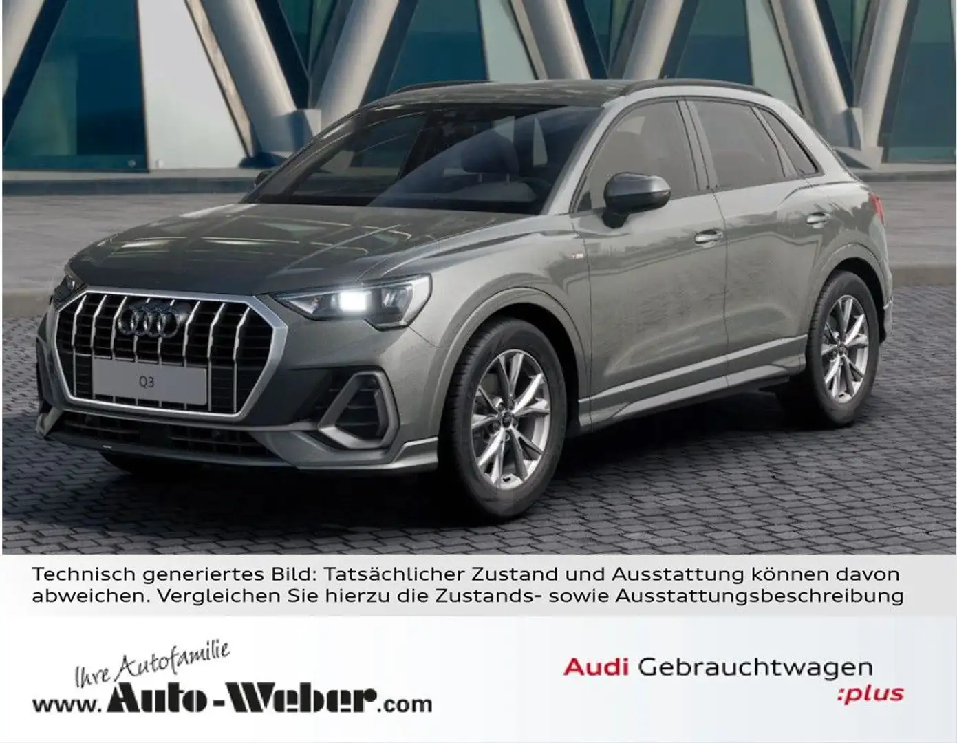 Audi Q3 35TDI S-tronic S LINE NAV+ KAMERA ACC VC Grau - 1