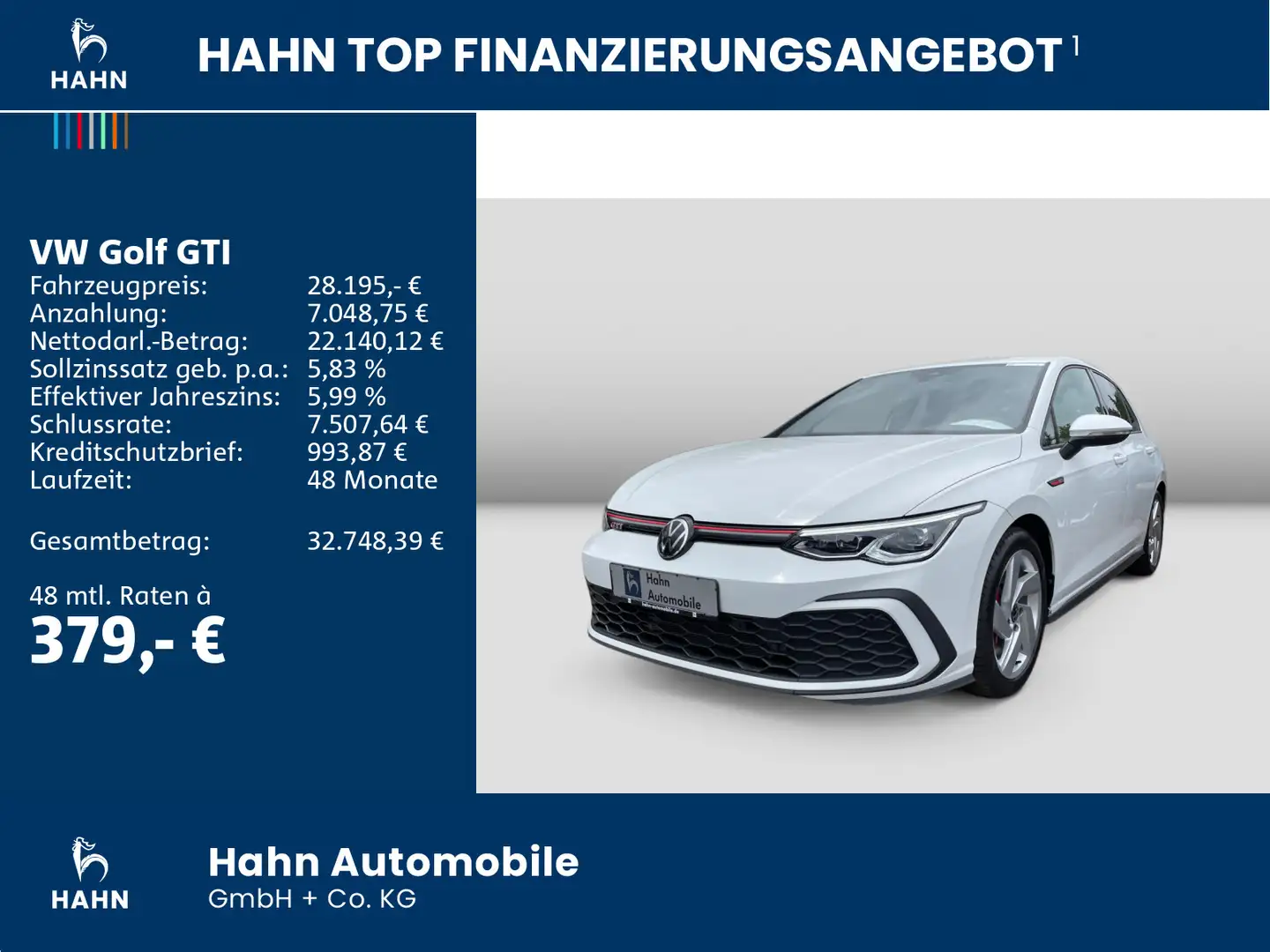 Volkswagen Golf GTI Golf VIII GTI 2.0TSI DSG App-Connect LED-Plus Na Weiß - 2