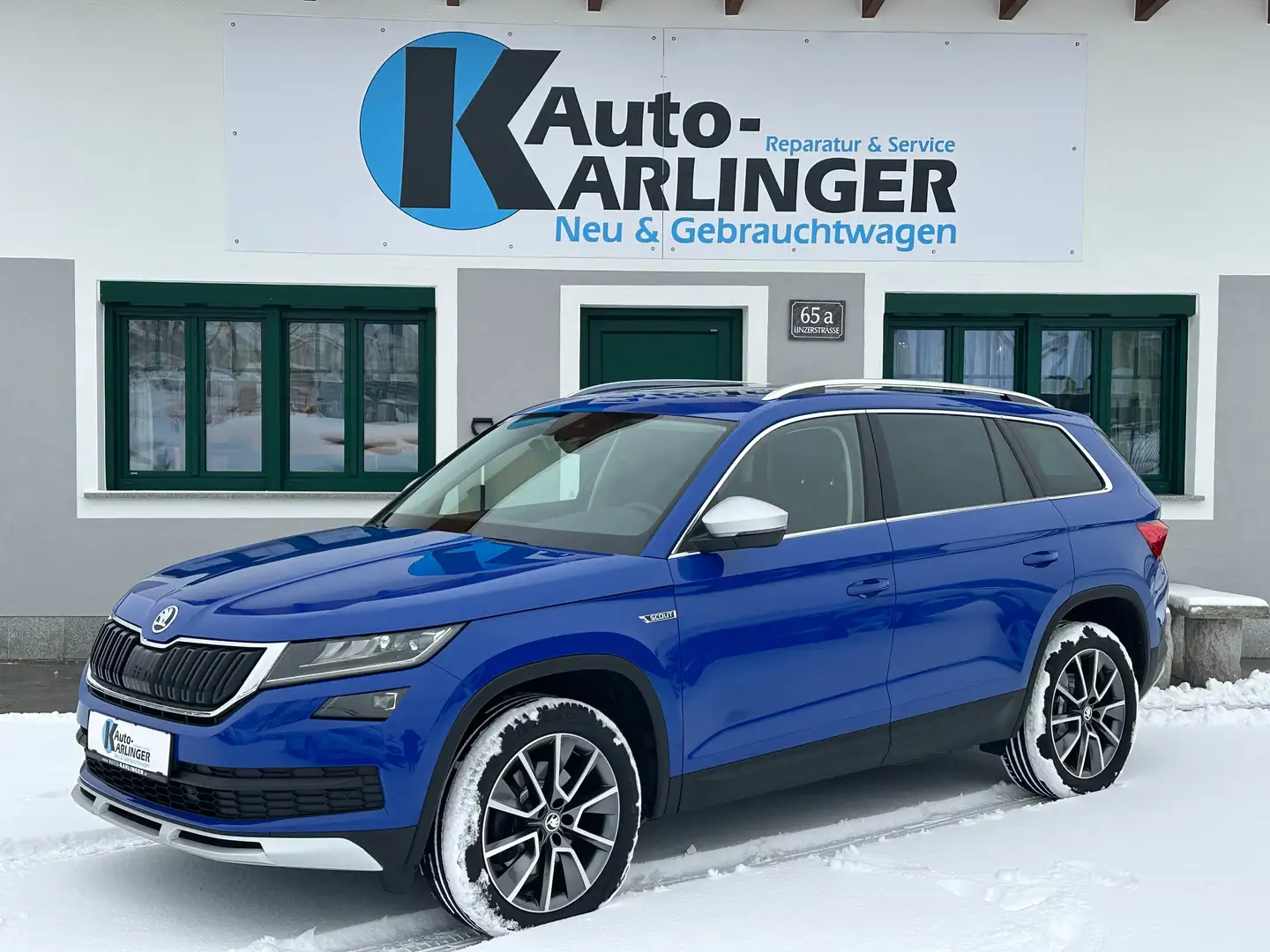 Skoda Kodiaq Scout 2,0 TDI 4x4 DSG Blau - 1