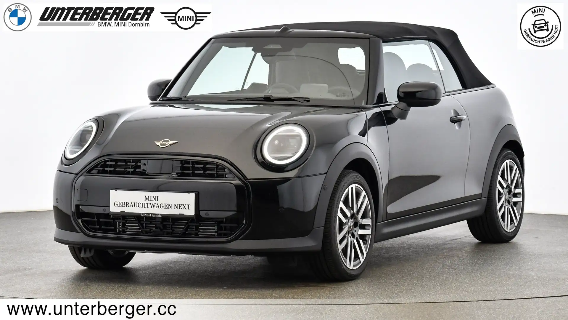 MINI Cooper C Cabrio Cooper C Lenkradheizung // Head-Up // Sitzheizung Schwarz - 1
