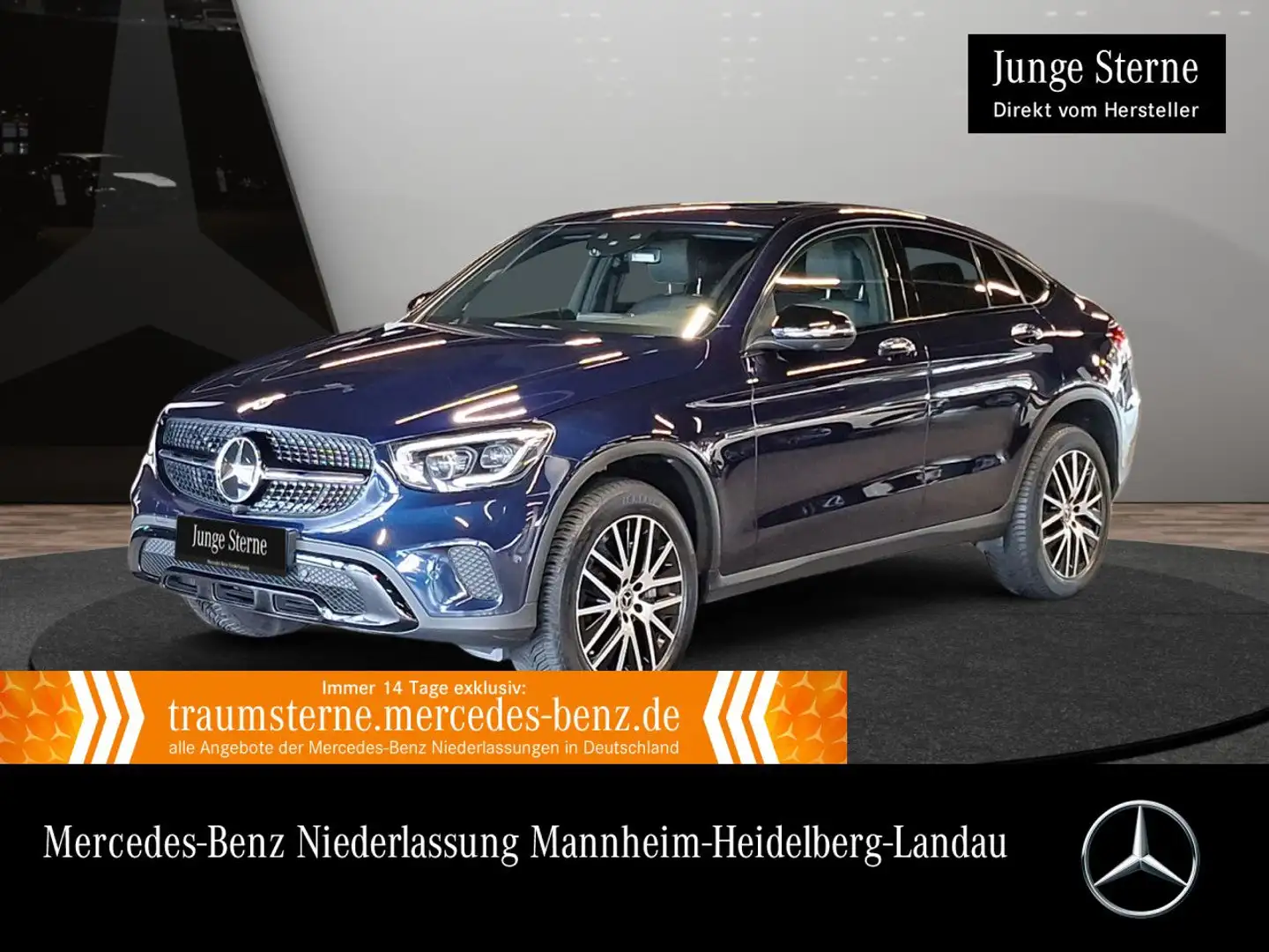 Mercedes-Benz GLC 300 e Coupé 4M NIGHT+360+MULTIBEAM+FAHRASS+9G Blau - 1