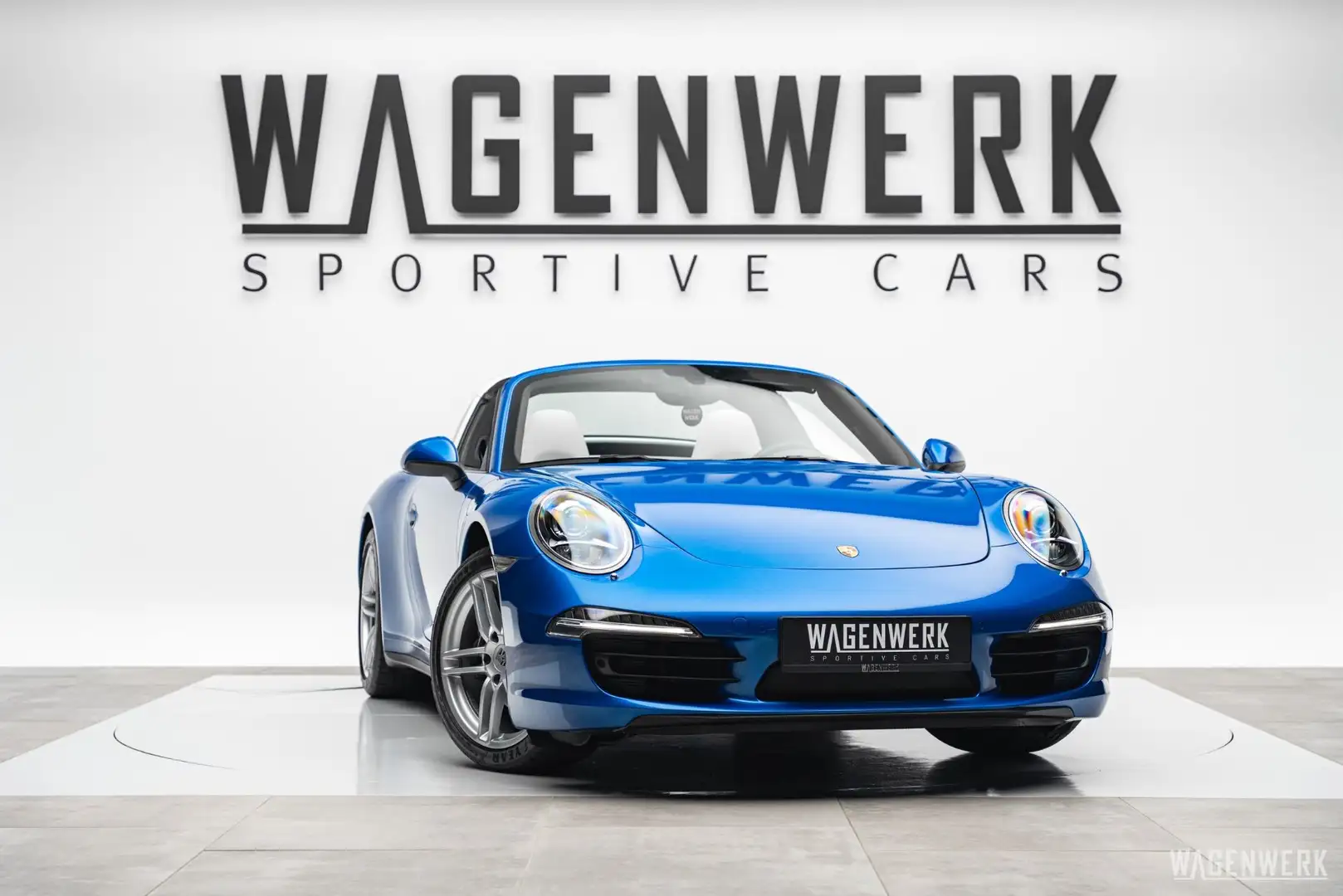 Porsche 911 Targa 4 SAUGER BI-COLOR PCM SITZHEIZUNG ERSTLACK Blau - 1