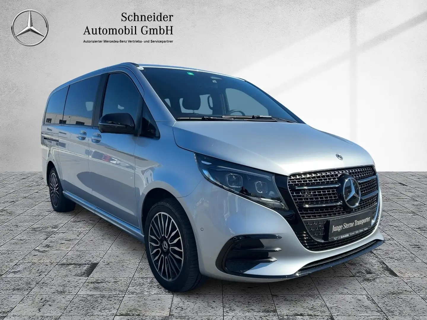 Mercedes-Benz V 300 d 4MATIC AVANTGARDE Lang el.Schiebe SpurW Silber - 2