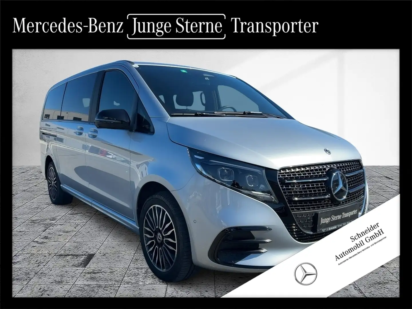 Mercedes-Benz V 300 d 4MATIC AVANTGARDE Lang el.Schiebe SpurW Silber - 1