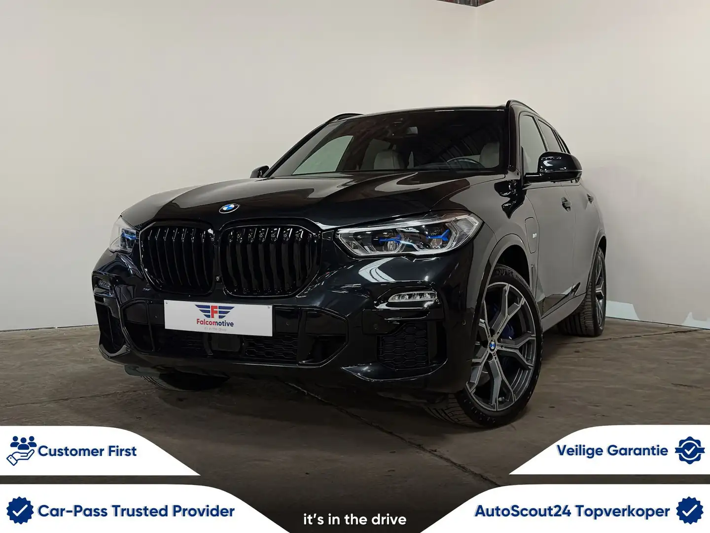 BMW X5 xDrive45e*PHEV*M-SPORT*LUCHTV.*H/K*LASER* Zwart - 1