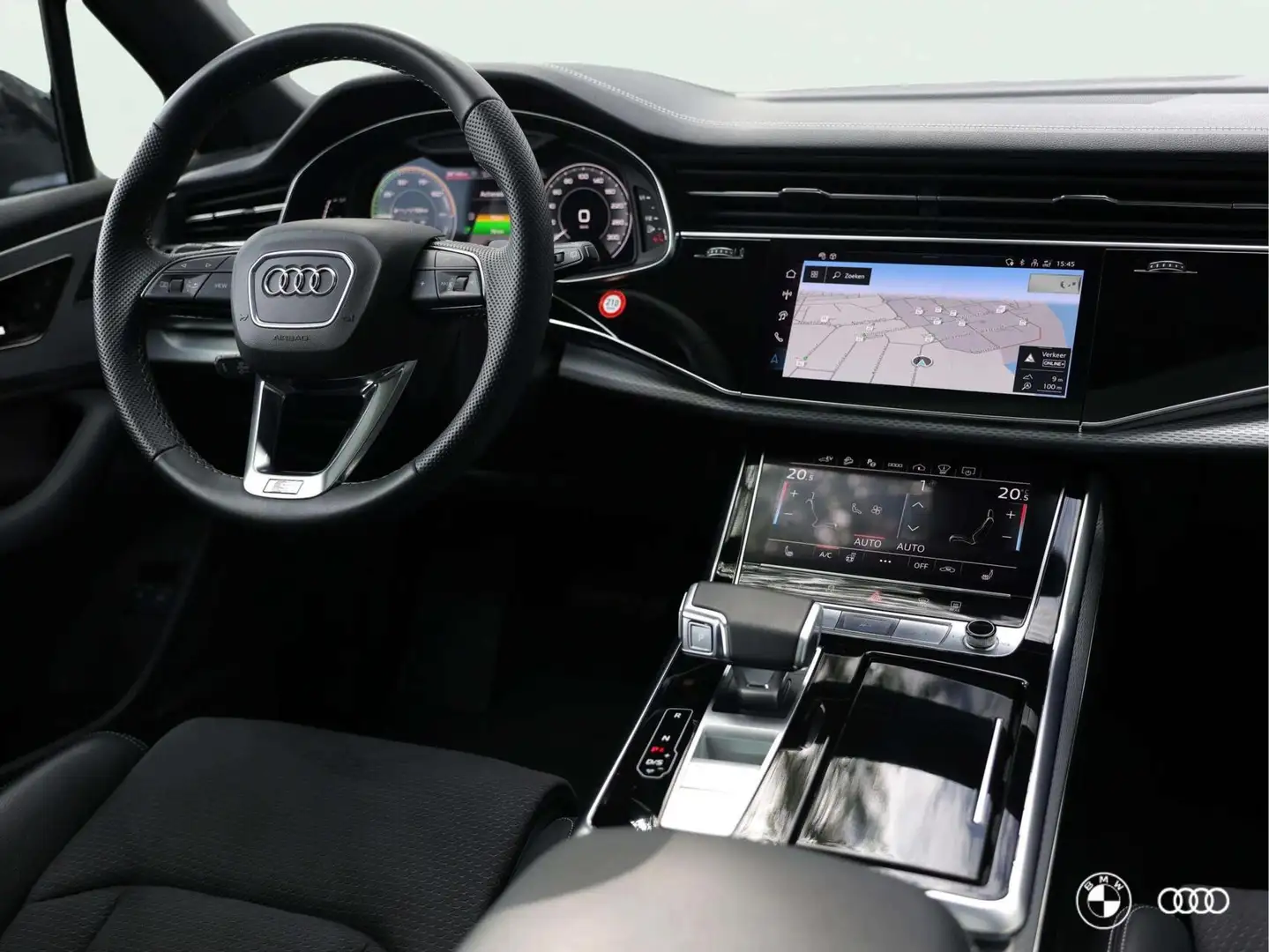 Audi Q7 60 TFSIe PRO LINE S COMPETITION BLACK ED. / PANODA Argent - 2