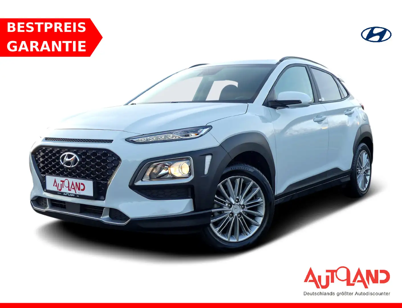 Hyundai KONA 1.0 T-GDI Navi Tempomat Sitzheizung Kamera Weiß - 1