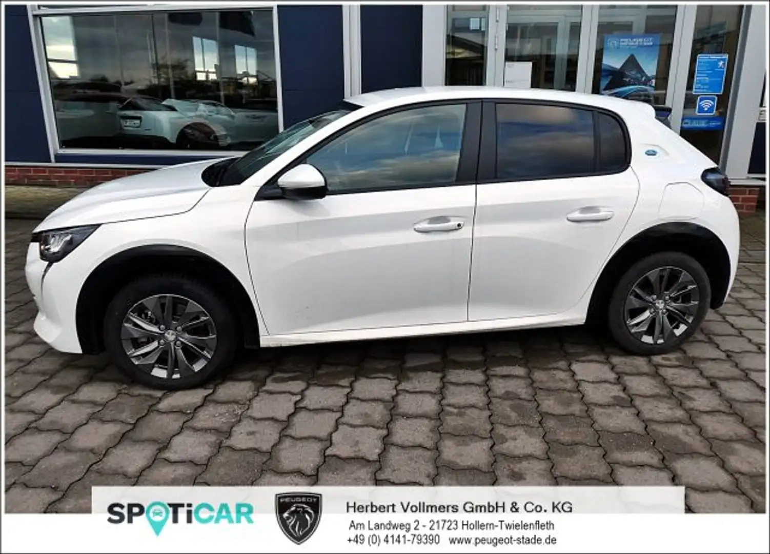 Peugeot 208 208 Elektromotor 136 Active Pack GJR, Navi, CarPla Weiß - 2