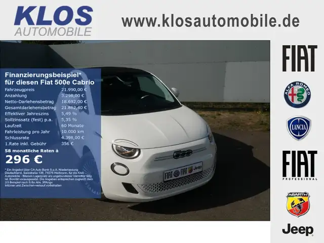 Fiat 500e AT 42 Kwh 118PS KOMFORT KAMERA SHZ ALU