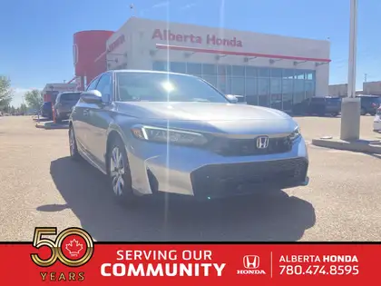 Silver 2026 Honda Civic Sedan Front-Wheel Drive Automatic