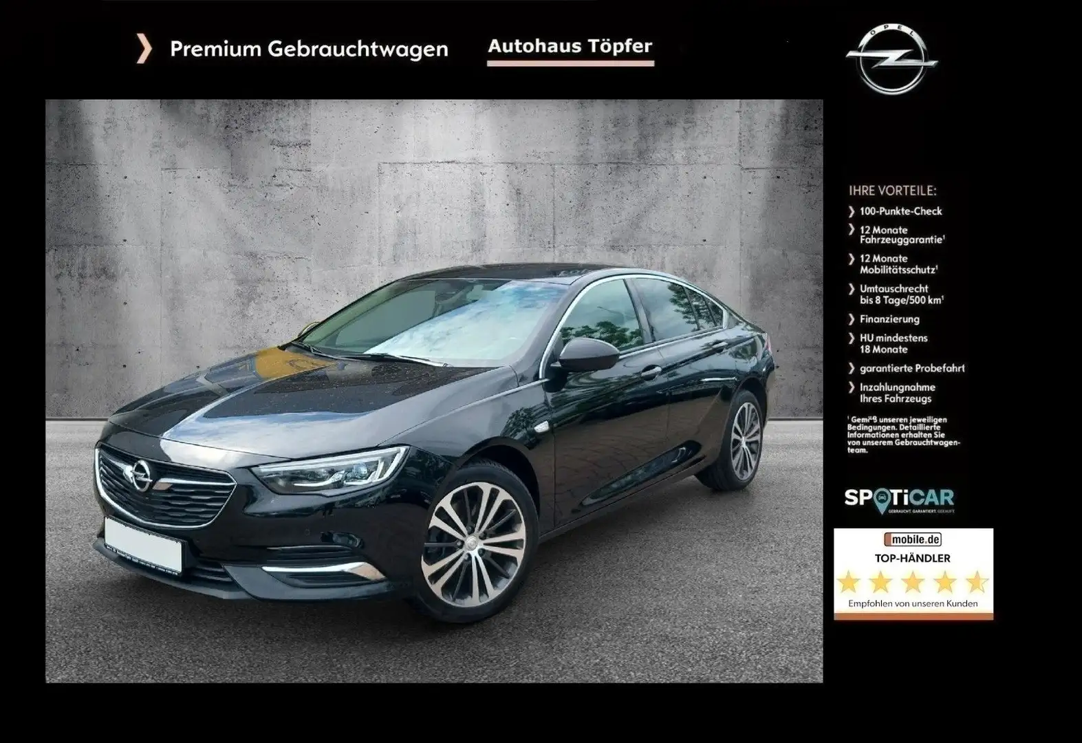 Opel Insignia B Grand Sport "Ultimate 4x4" aus 1-Hand Noir - 1