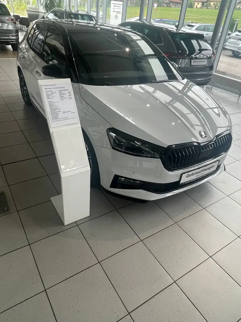 Skoda Fabia Fabia IV 1.0 TSI DSG Monte Carlo Weiß - 2