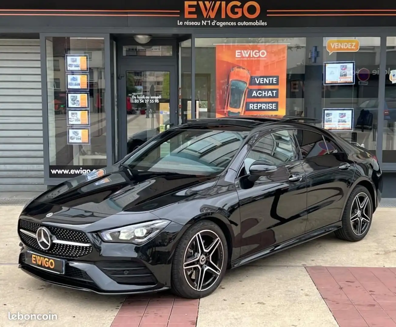 Mercedes-Benz CLA 220 Classe Mercedes COUPE 2.0l 220D 190ch AMG LINE 8G- Fekete - 1