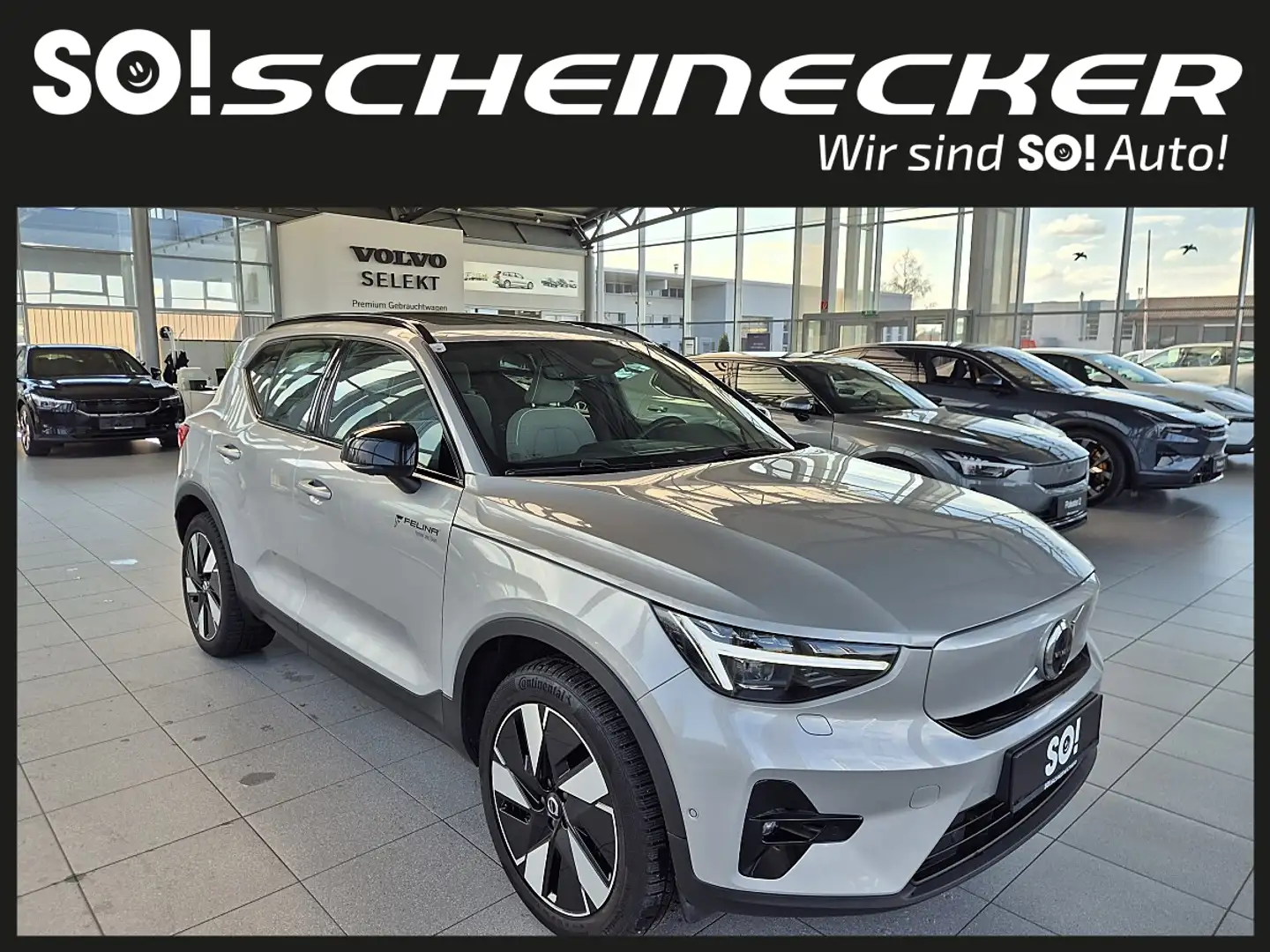 Volvo XC40 Recharge Pure Electric 82kWh Recharge Twin Ulti... Silber - 1