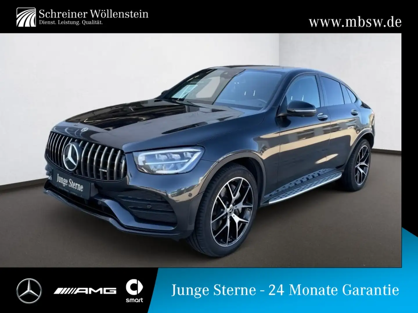 Mercedes-Benz GLC 400 d 4MATIC Coupé *AMG*Night*AHK*AUT*MBUX Gris - 1