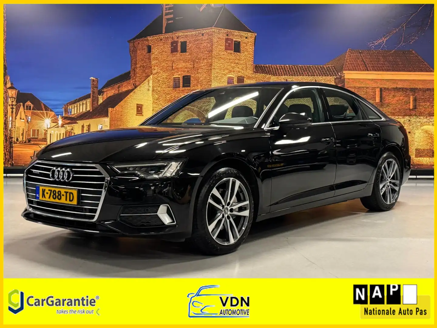 Audi A6 Limousine 45 TFSI Quattro Sport Edition Leer Virtu Zwart - 1