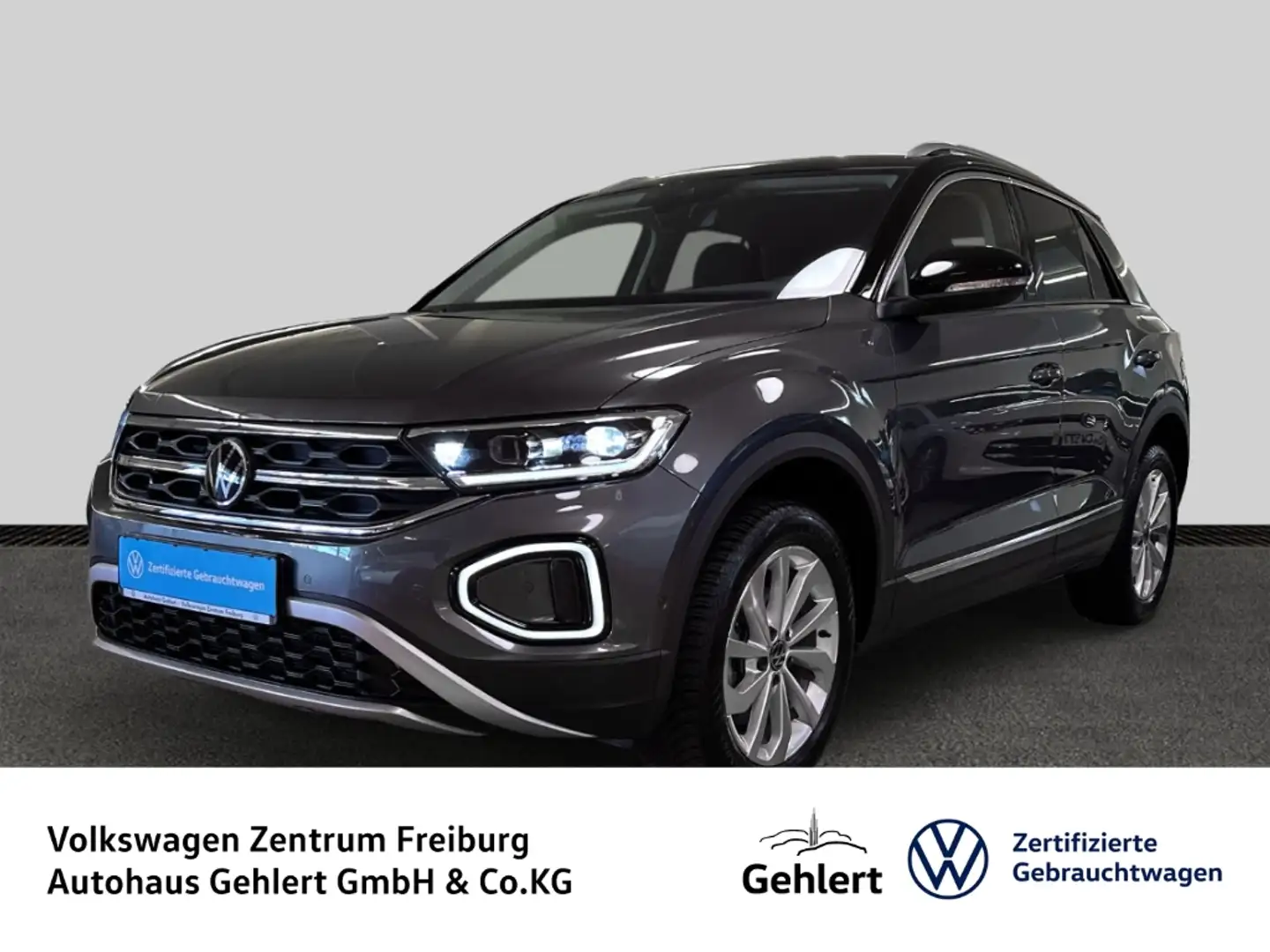Volkswagen T-Roc Style 1.5 TSI DSG AHK Navi LED ACC Klima Sitzheizu Grau - 1