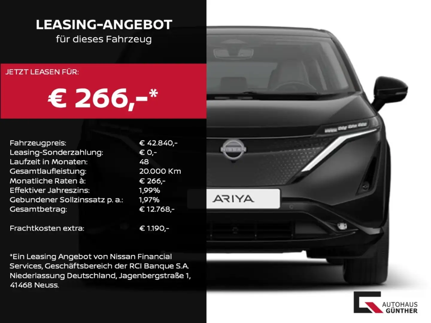 Nissan Ariya 63kWh ADVANCE 22kW OBC Pack Winter/360°/Navi Чорний - 1