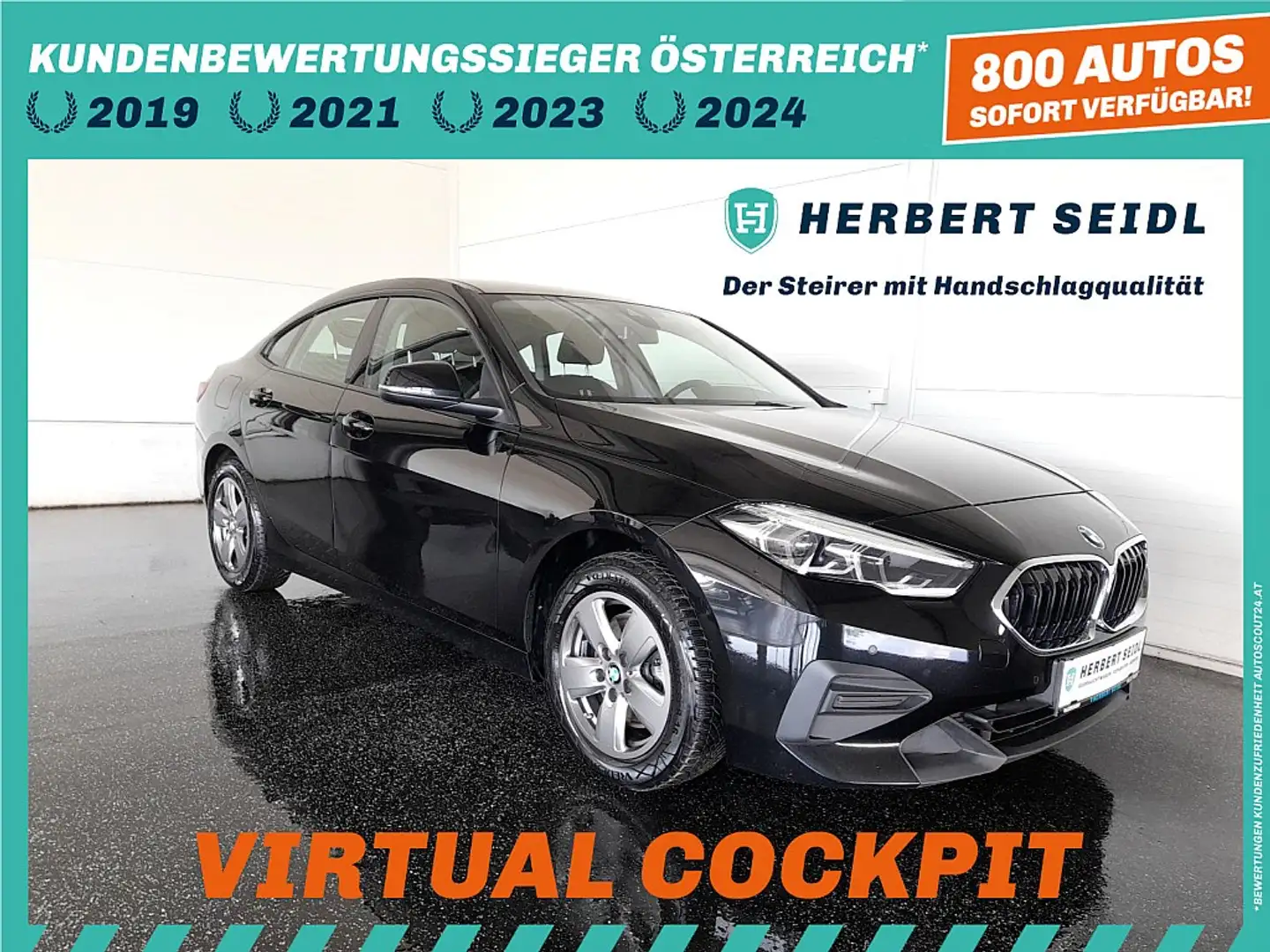 BMW 216 d Gran Coupe Advantage Aut. *VOLL LED / NAVI / ... Czarny - 1