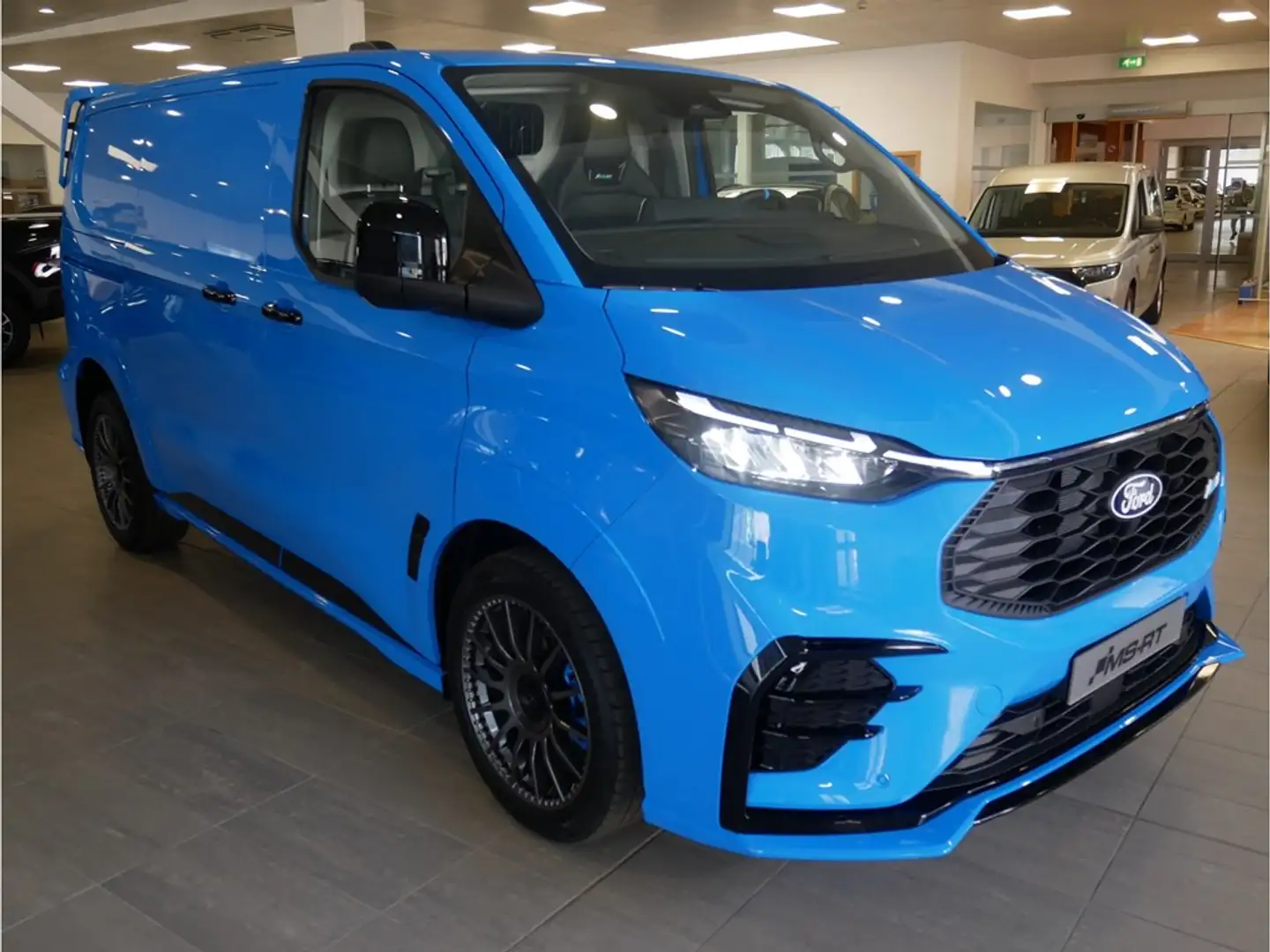 Ford Transit Custom FOURGON 320S MS-RT 2.0TD170 T6.2 A8 4WD SWB 2.0 17 Bleu - 2