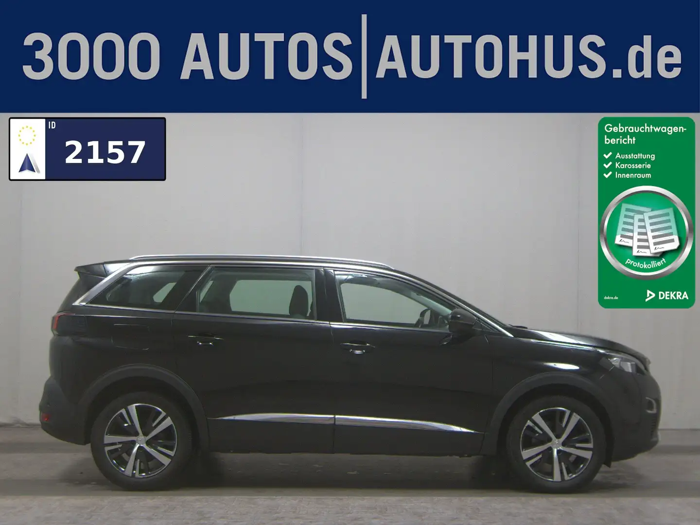 Peugeot 5008 1.5 BlueHDi 130 Allure 7-Sitze Navi LED RFK Schwarz - 1