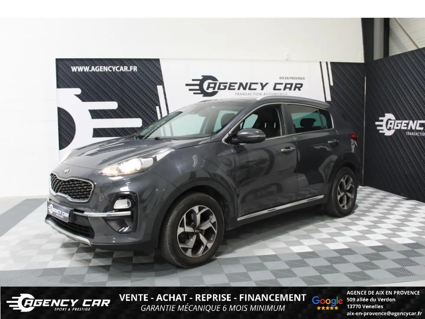 Kia Sportage 1.6 CRDI - 115 - Stop&Go IV 2016 Design - SUIVI - GARANTIE Gris - 1