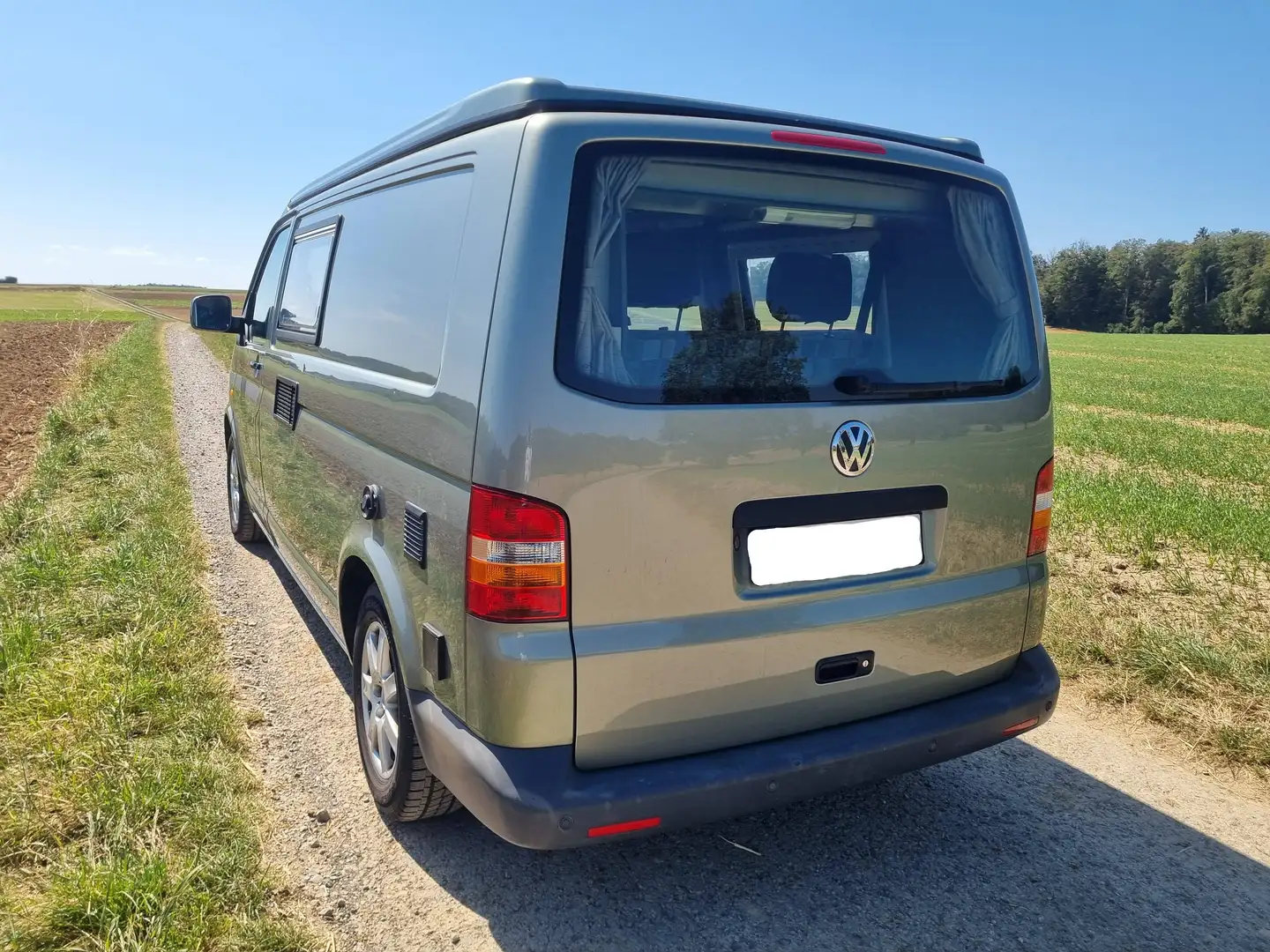 Caravans-Wohnm VW Fischer, T5 mit langem Radstand, Aufstelldach(erne Grün - 2