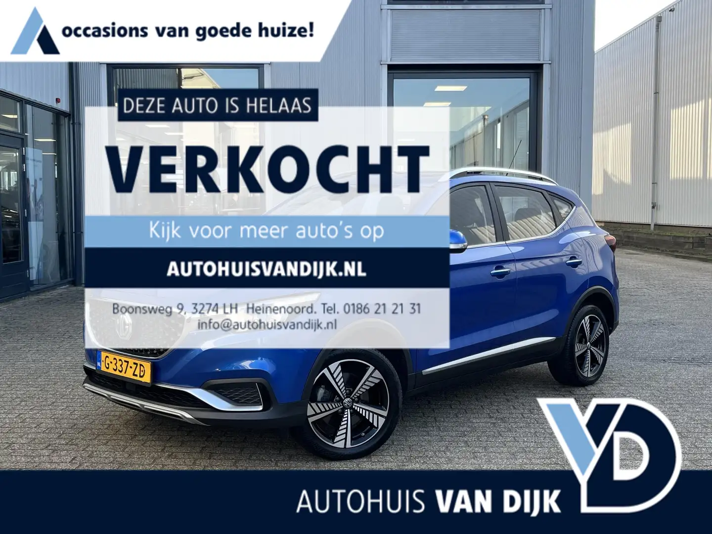 MG ZS EV Luxury 45 kWh | NL Auto/Leder/Pano.Dak/Navi/Air Bleu - 1