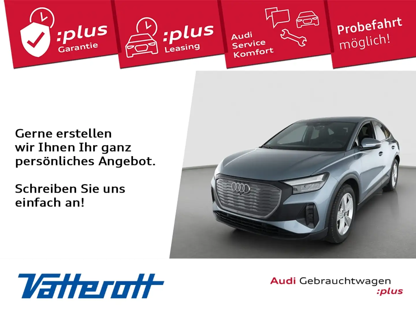 Audi Q4 e-tron Sportback 45 S line AHK ACC Kamera Blau - 1