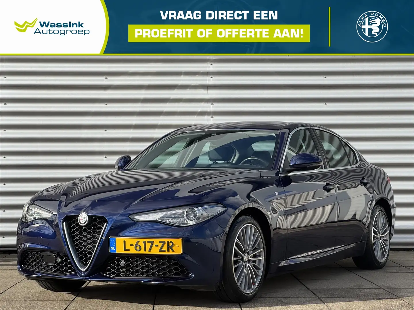 Alfa Romeo Giulia 2.0 TURBO 200pk Aut B-Tech Business Edition | Park Blauw - 1
