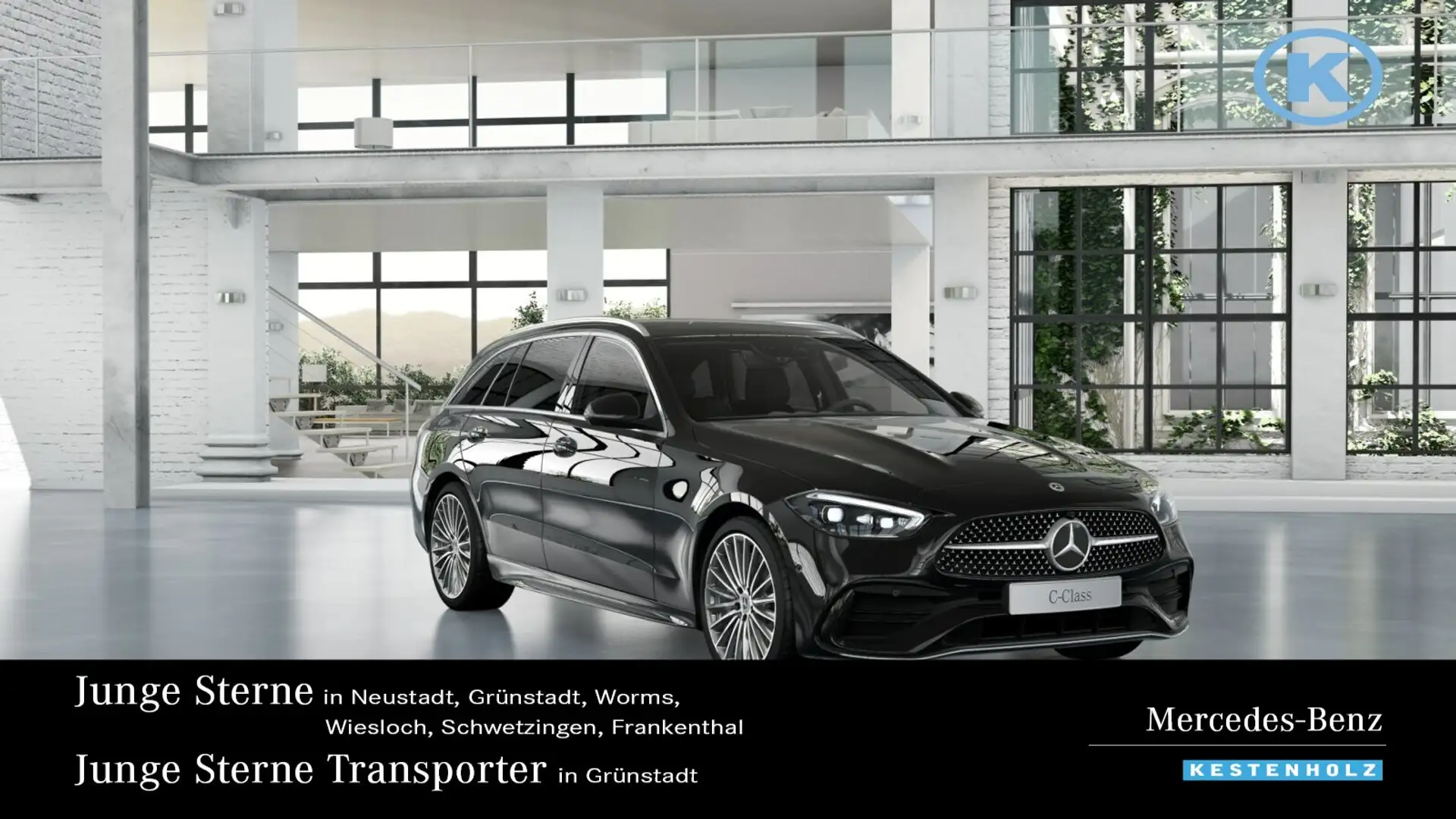 Mercedes-Benz C 200 C 200 d T AMG+AHK+STANDHZ+DISTRO+360°+AMBI+EASYP Schwarz - 1