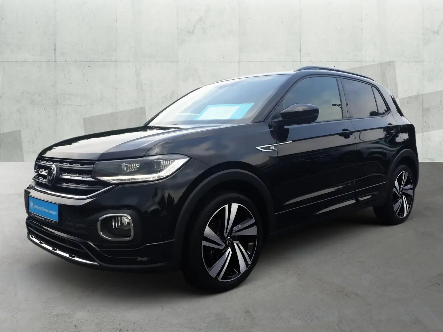 Volkswagen T-Cross 1.0 DSG R-LINE *ACC*LED *NAVI *APP *DAB* Schwarz - 2
