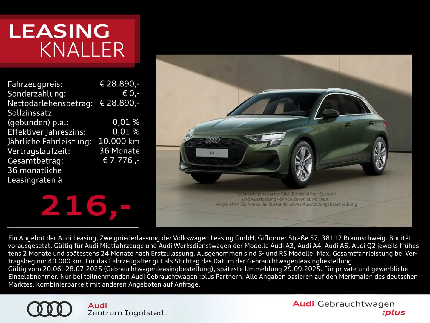 Audi A3 Sportback 35 TFSI NAVI 2xPDC Keyless virtual+ Verde - 1