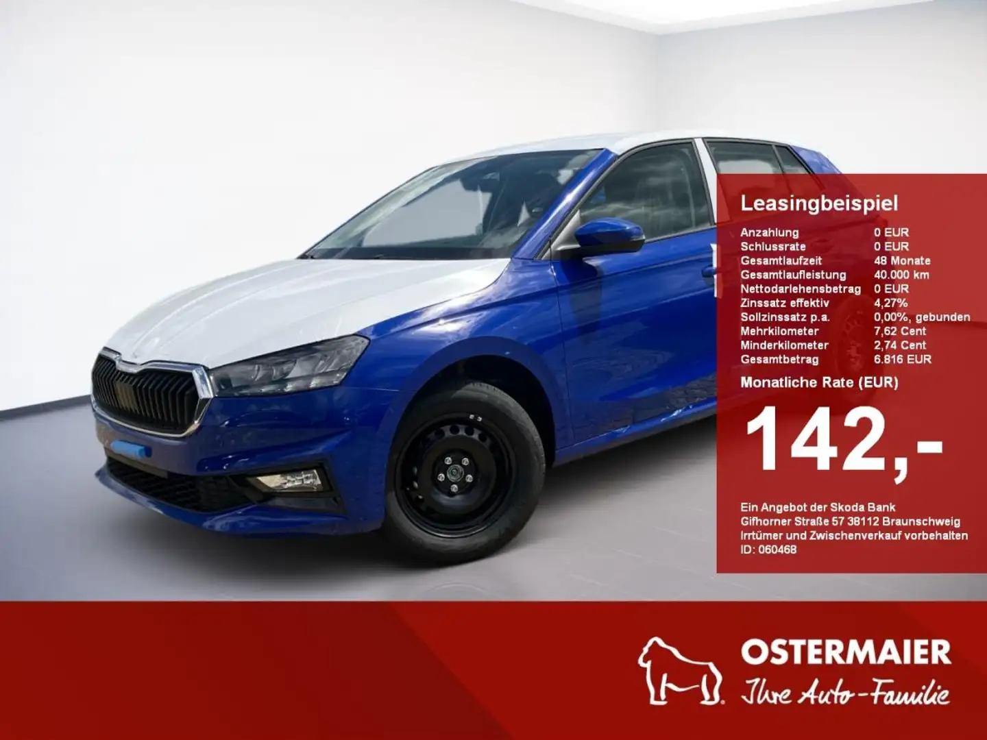 Skoda Fabia Essence 1.0TSI LightA.BergA.SignA.SHZ.PDC.LED.LIMI Blau - 1